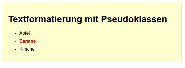 Layout mit Hover-Effekt