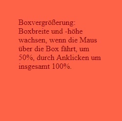 Box mit maximaler Größe